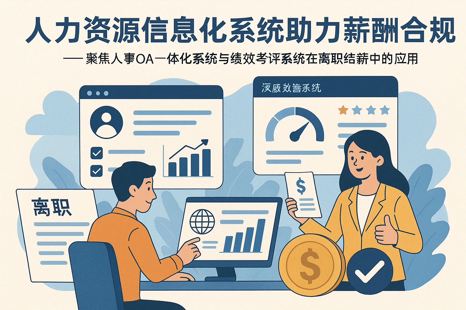 人力资源信息化系统助力薪酬合规管理——聚焦人事OA一体化系统与绩效考评系统在离职结薪中的应用