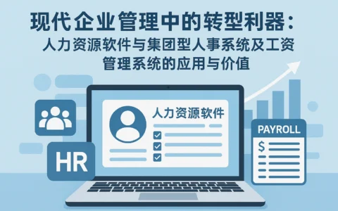 现代企业管理中的转型利器：人力资源软件与集团型人事系统及工资管理系统的应用与价值