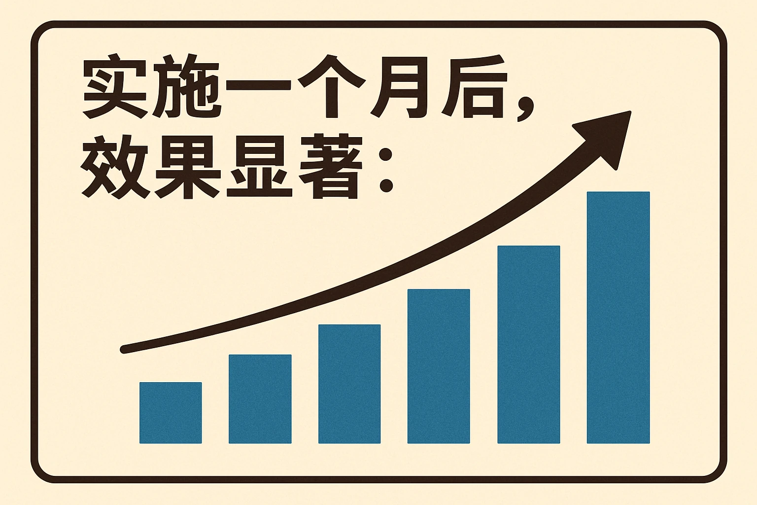 实施一个月后，效果显著：