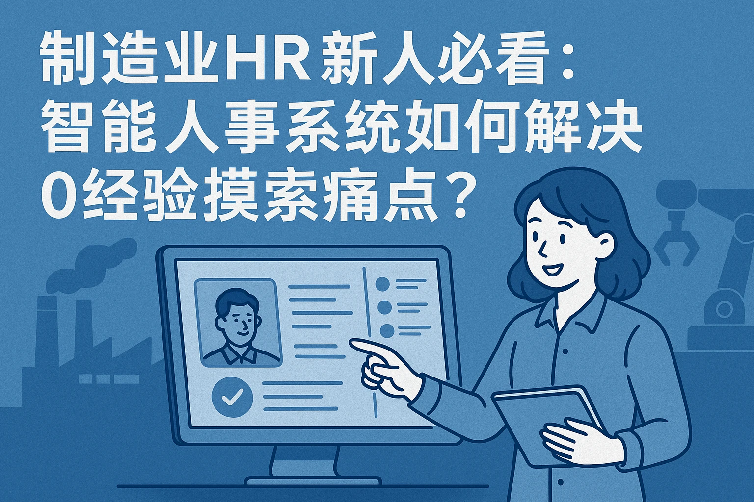 制造业HR新人必看：智能人事系统如何解决0经验摸索痛点？