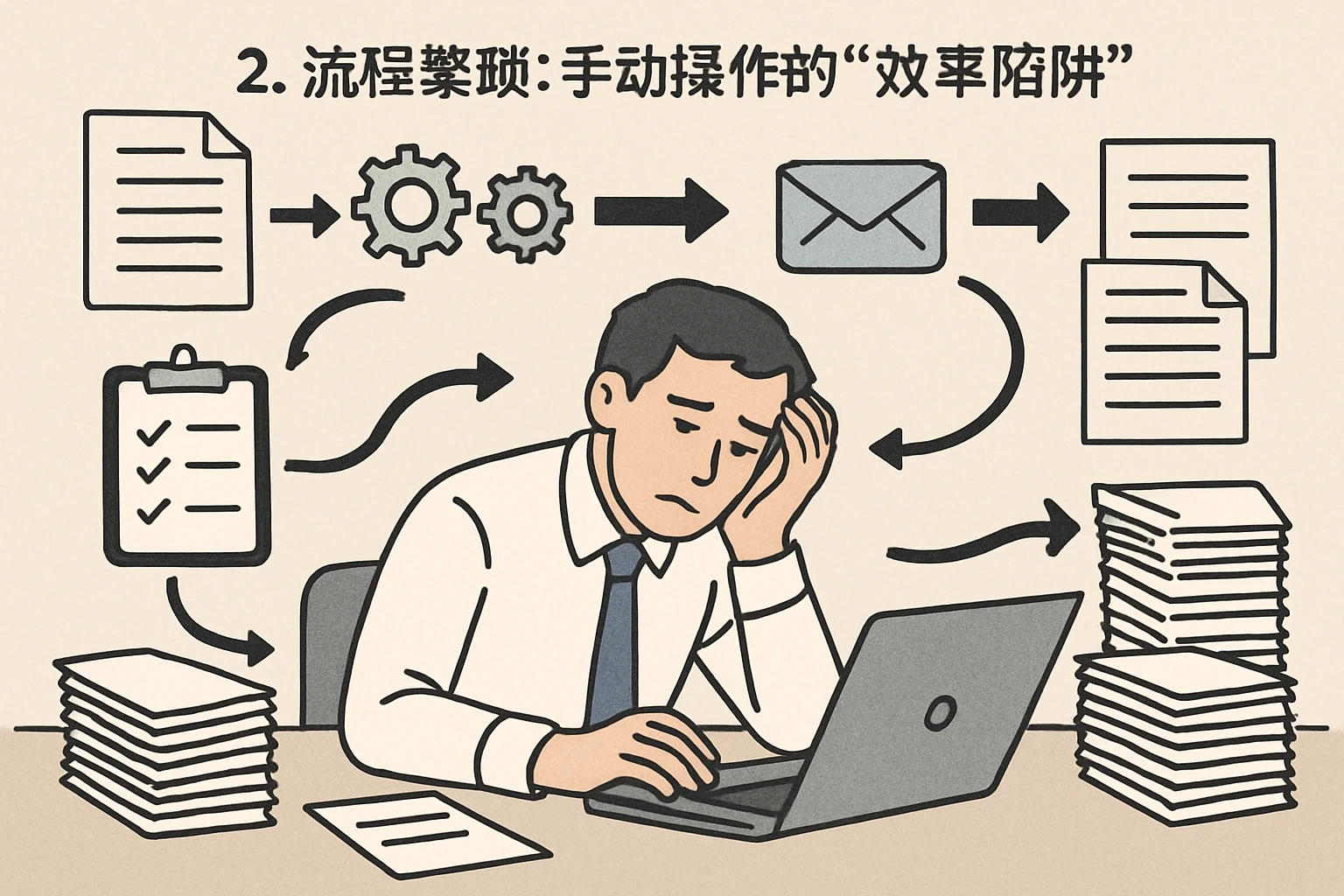 2. 流程繁琐：手动操作的“效率陷阱”