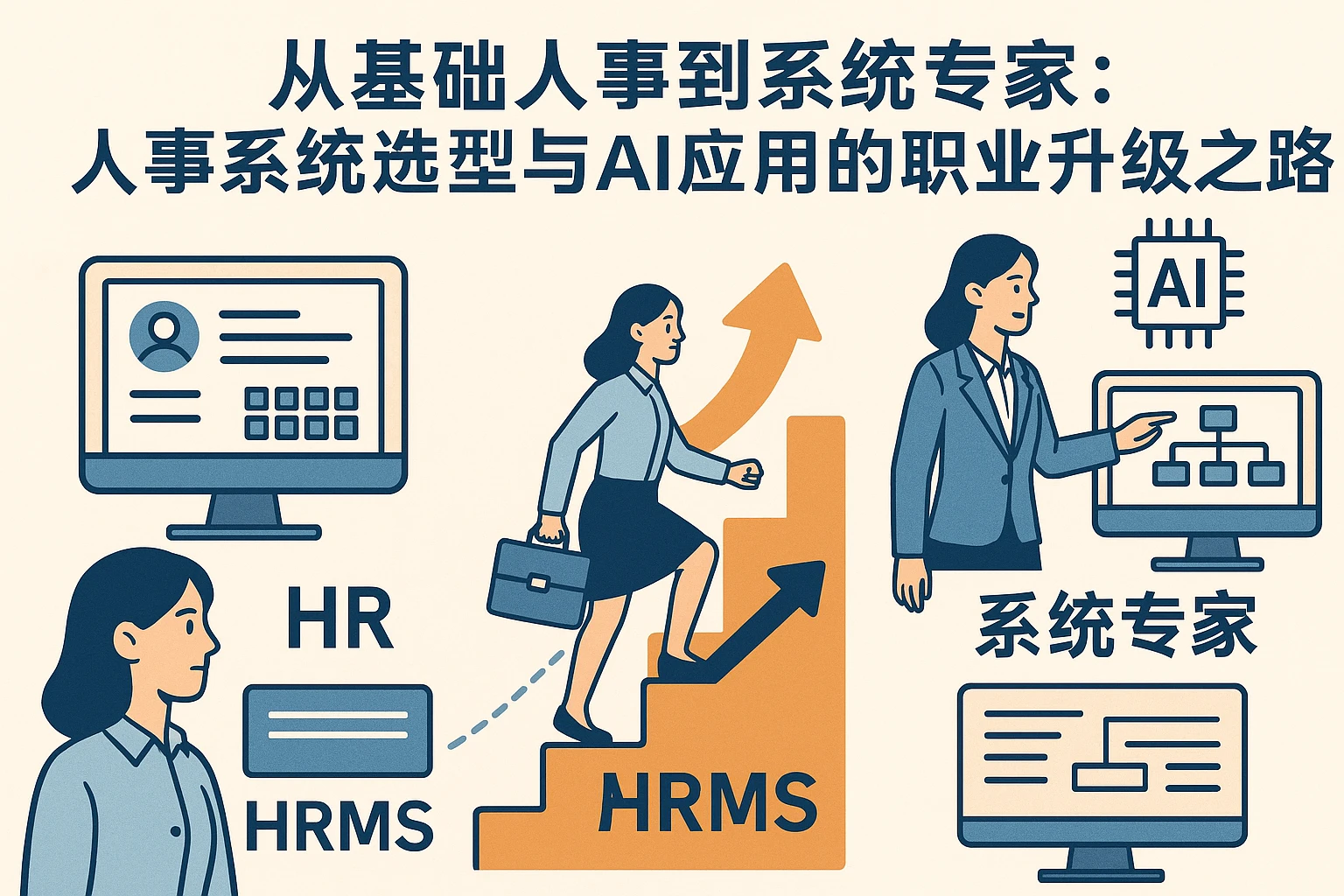 从基础人事到系统专家：人事系统选型与AI应用的职业升级之路