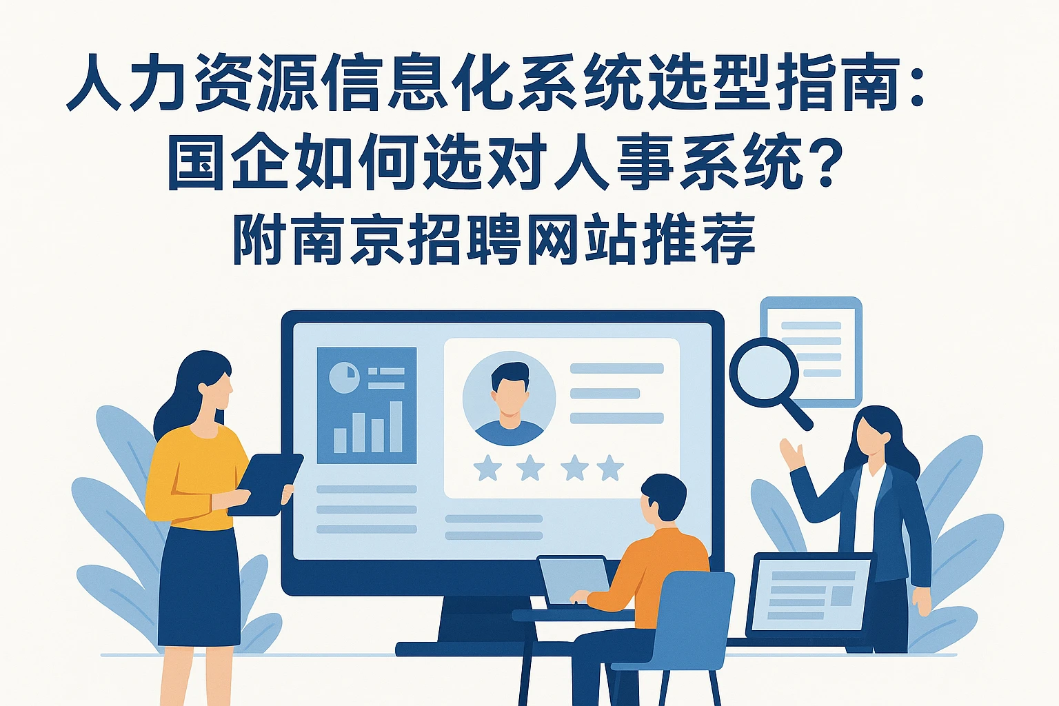 人力资源信息化系统选型指南：国企如何选对人事系统？附南京招聘网站推荐