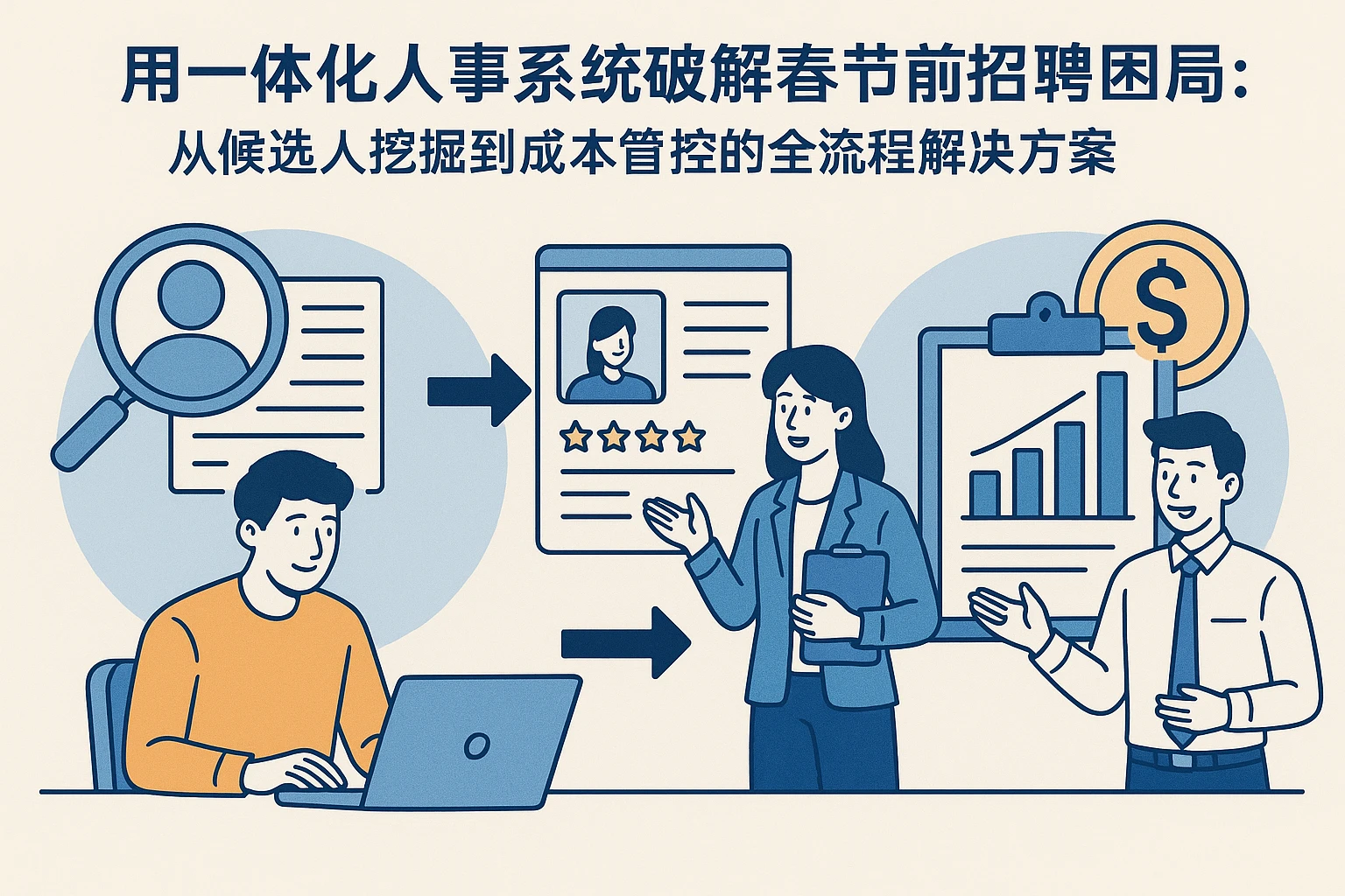 用一体化人事系统破解春节前招聘困局：从候选人挖掘到成本管控的全流程解决方案