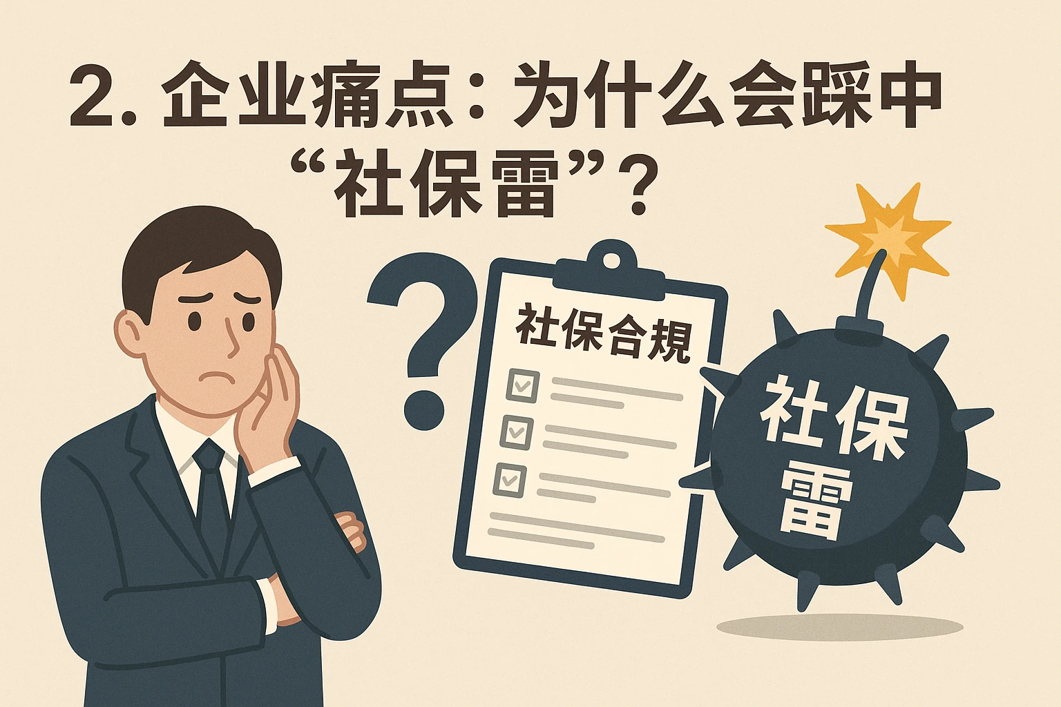 2. 企业痛点：为什么会踩中“社保雷”？