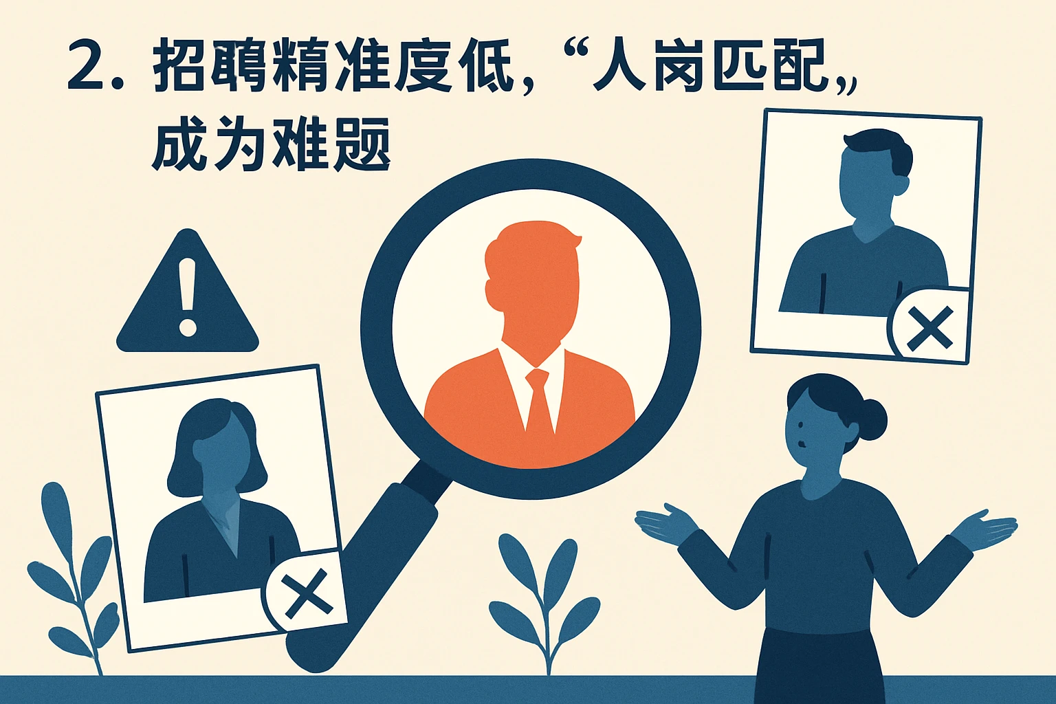 2. 招聘精准度低，“人岗匹配”成为难题