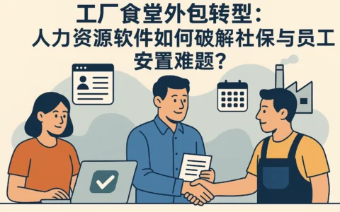 工厂食堂外包转型：人力资源软件如何破解社保与员工安置难题？