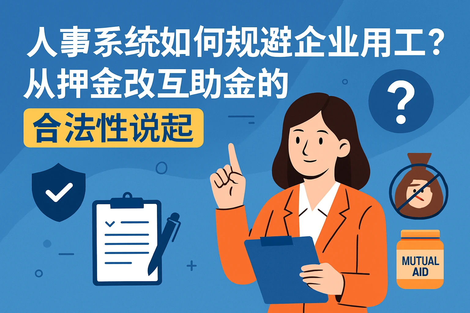 人事系统如何规避企业用工风险？从押金改互助金的合法性说起