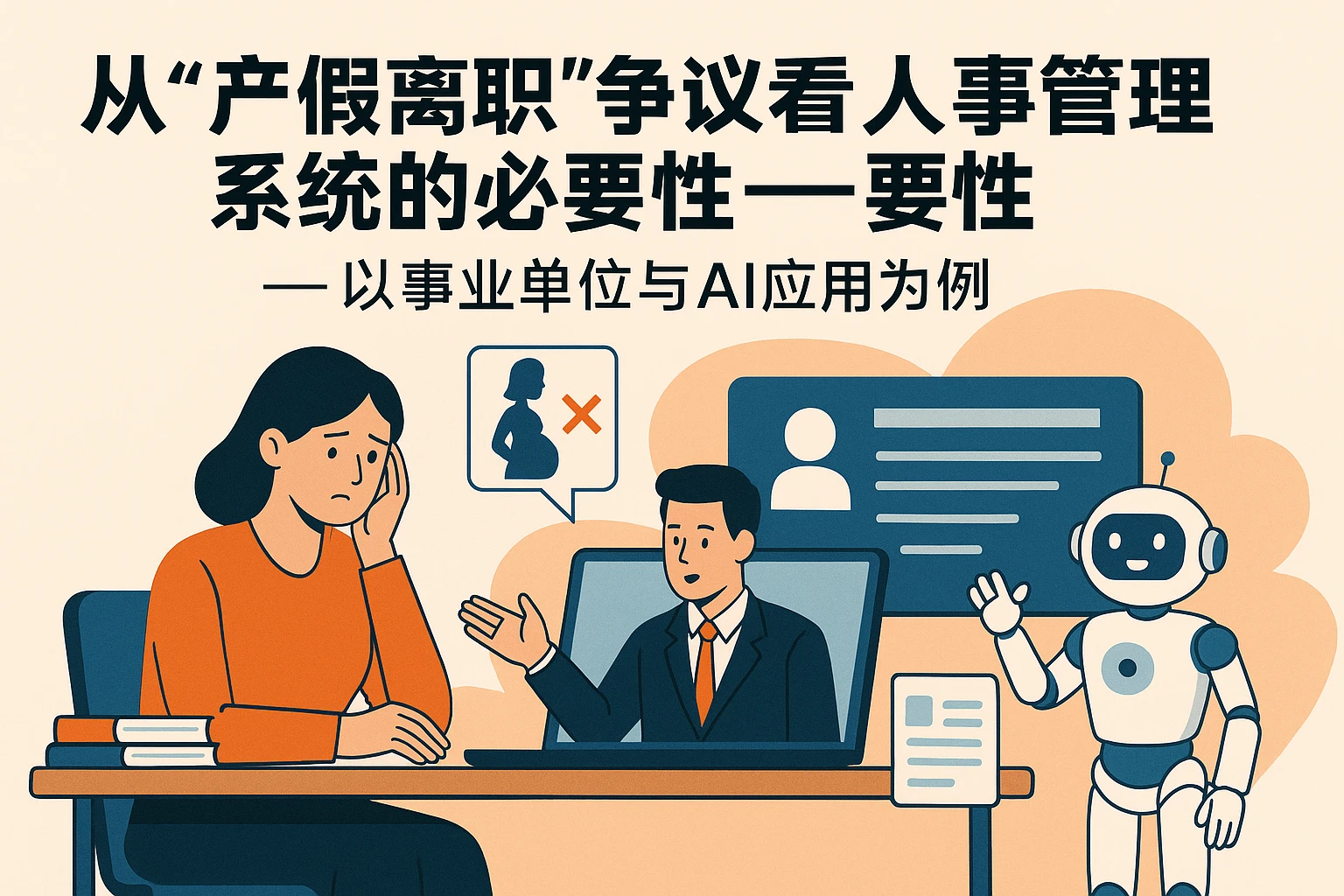 从“产假离职”争议看人事管理系统的必要性——以事业单位与AI应用为例