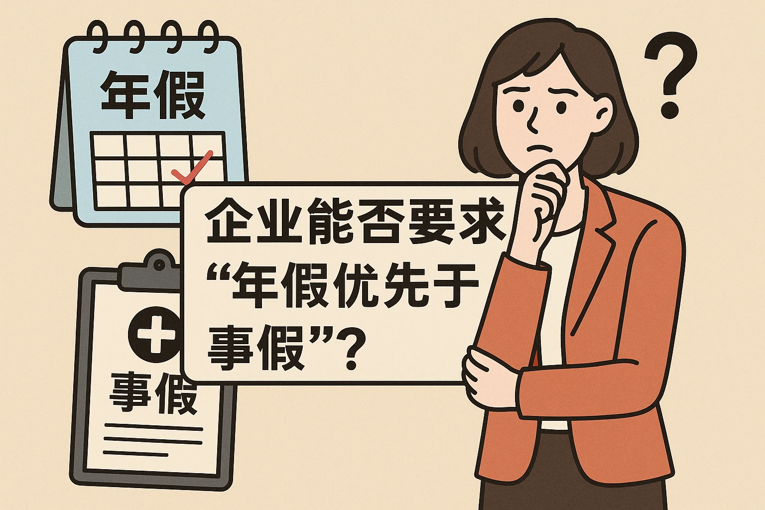 2. 企业能否要求“年假优先于事假”？