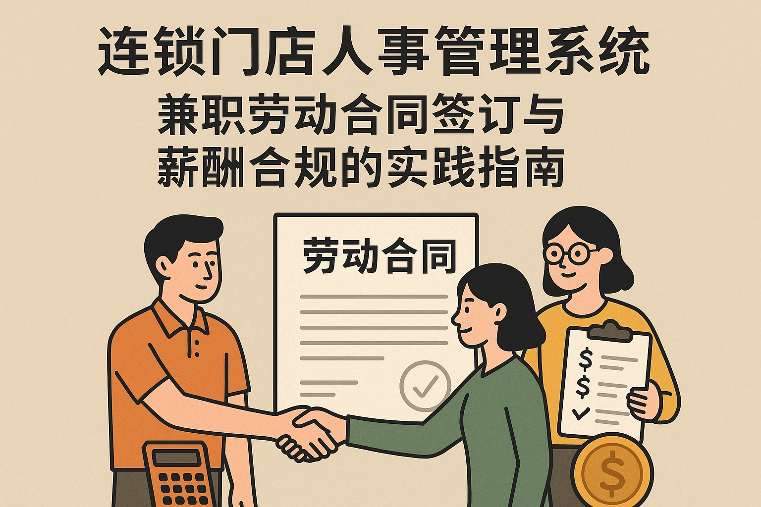 连锁门店人事管理系统：兼职劳动合同签订与薪酬合规的实践指南