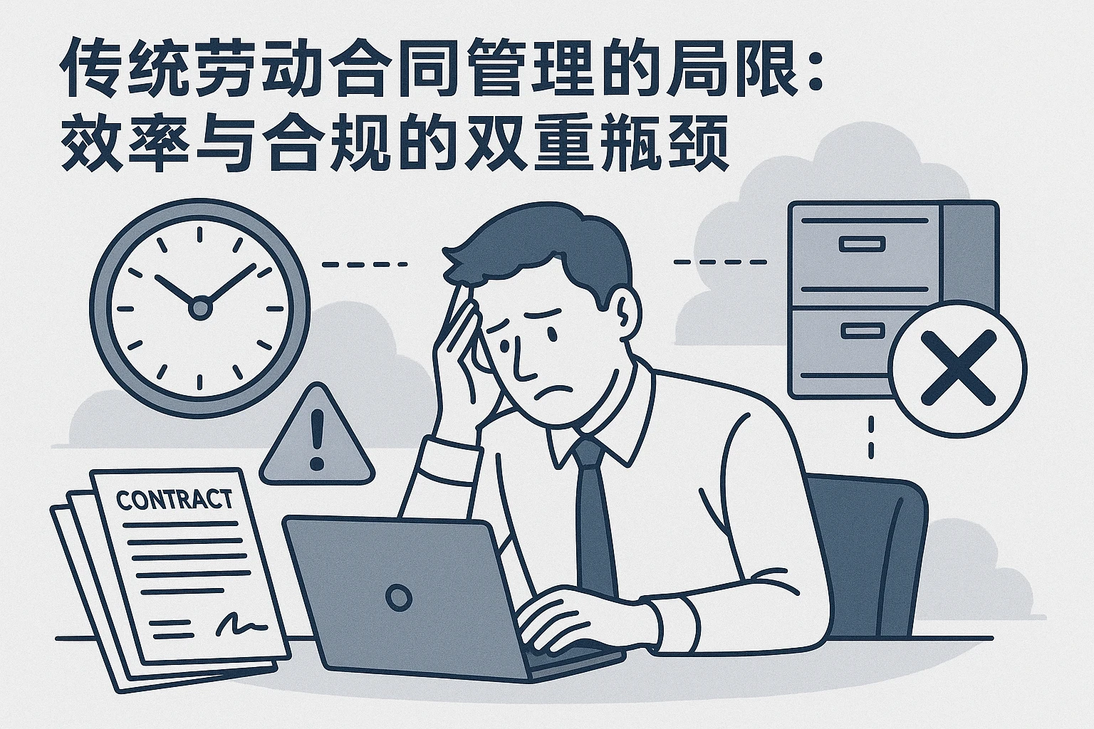 2. 传统劳动合同管理的局限：效率与合规的双重瓶颈