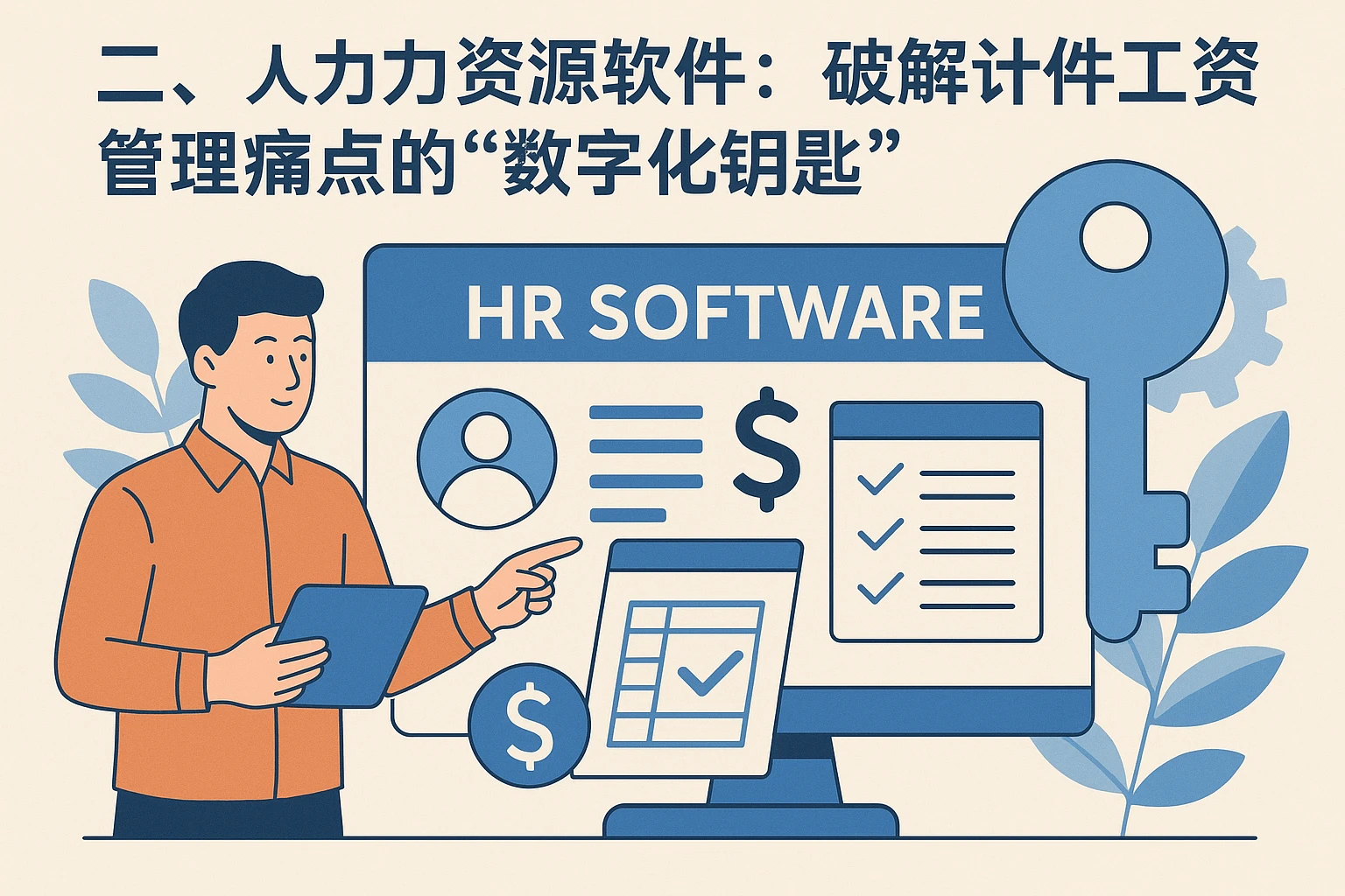 二、人力资源软件：破解计件工资管理痛点的“数字化钥匙”