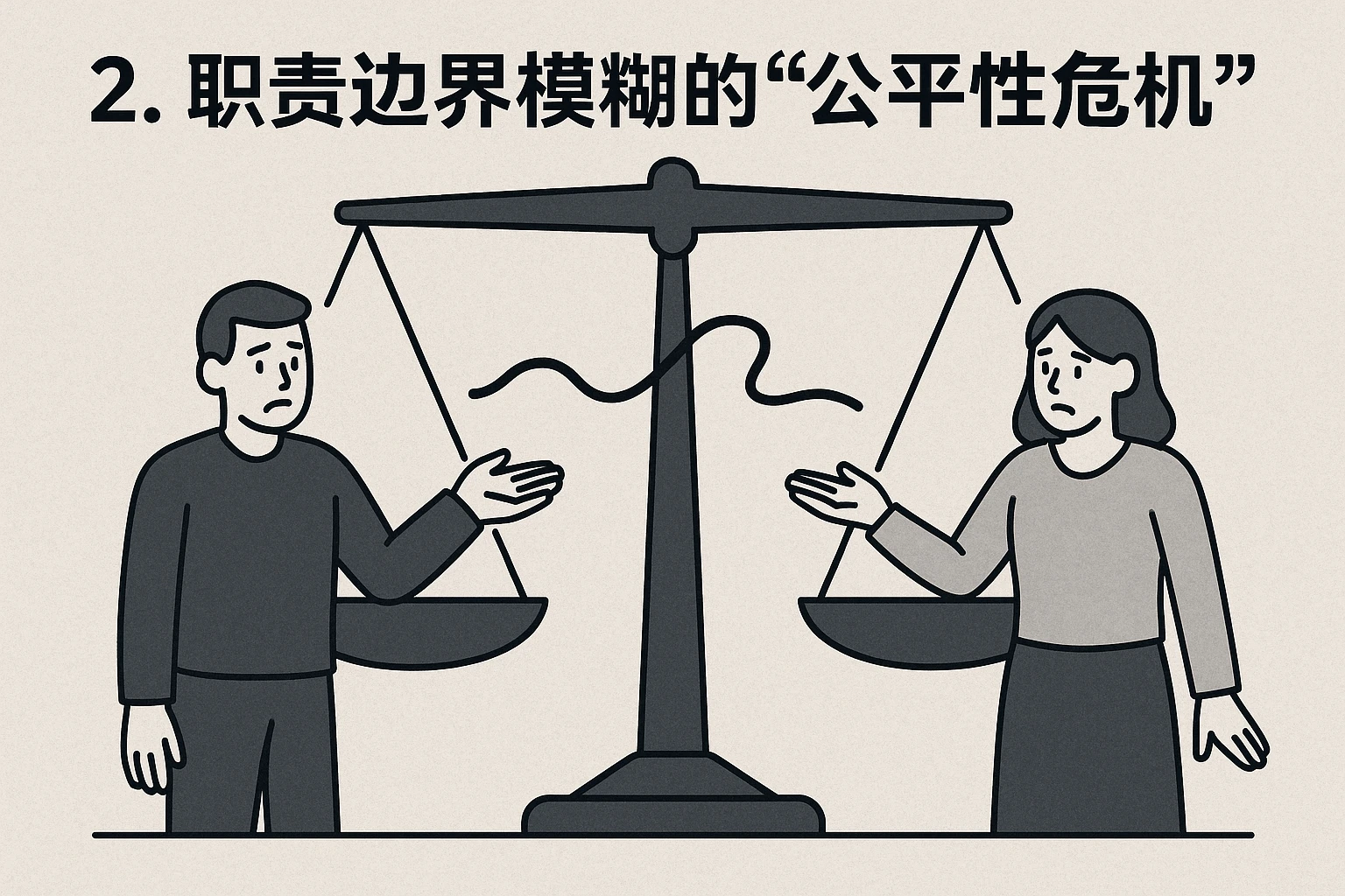 2. 职责边界模糊的“公平性危机”