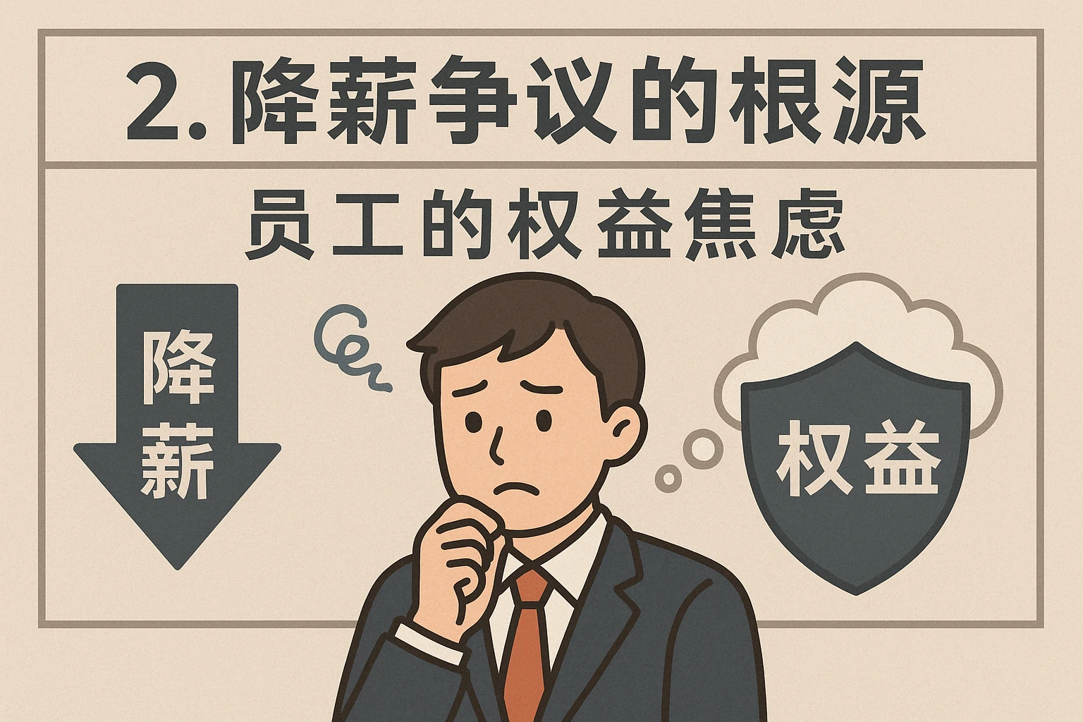 2. 降薪争议的根源：员工的权益焦虑