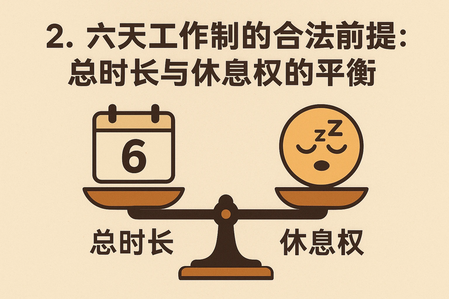 2. 六天工作制的合法前提：总时长与休息权的平衡