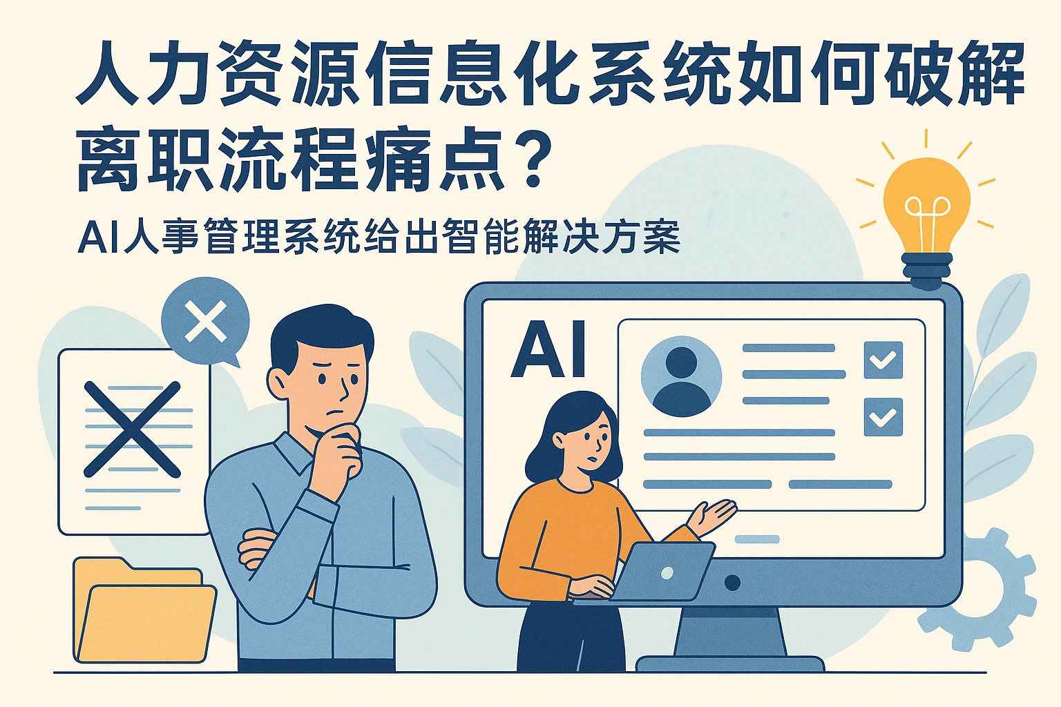 人力资源信息化系统如何破解离职流程痛点？AI人事管理系统给出智能解决方案