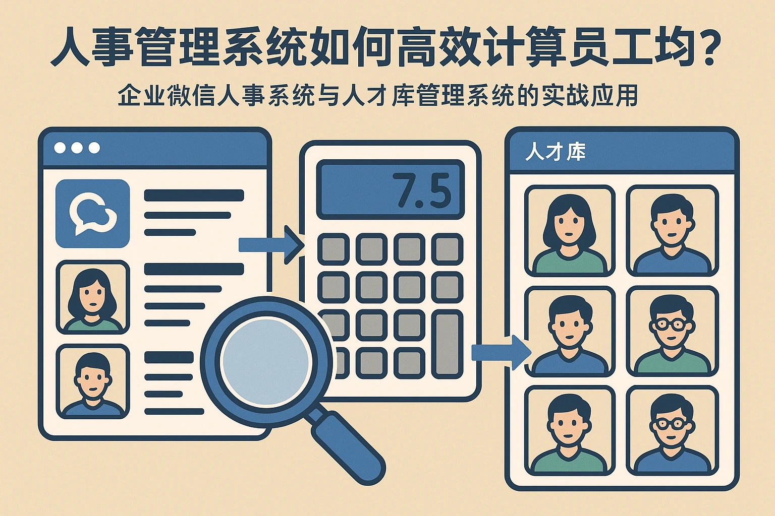 人事管理系统如何高效计算员工平均工龄？企业微信人事系统与人才库管理系统的实战应用