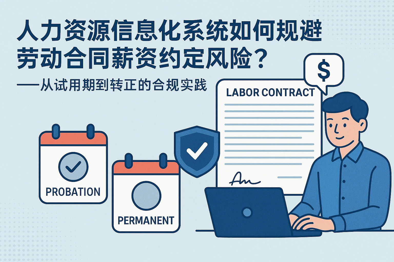 人力资源信息化系统如何规避劳动合同薪资约定风险？——从试用期到转正的合规实践