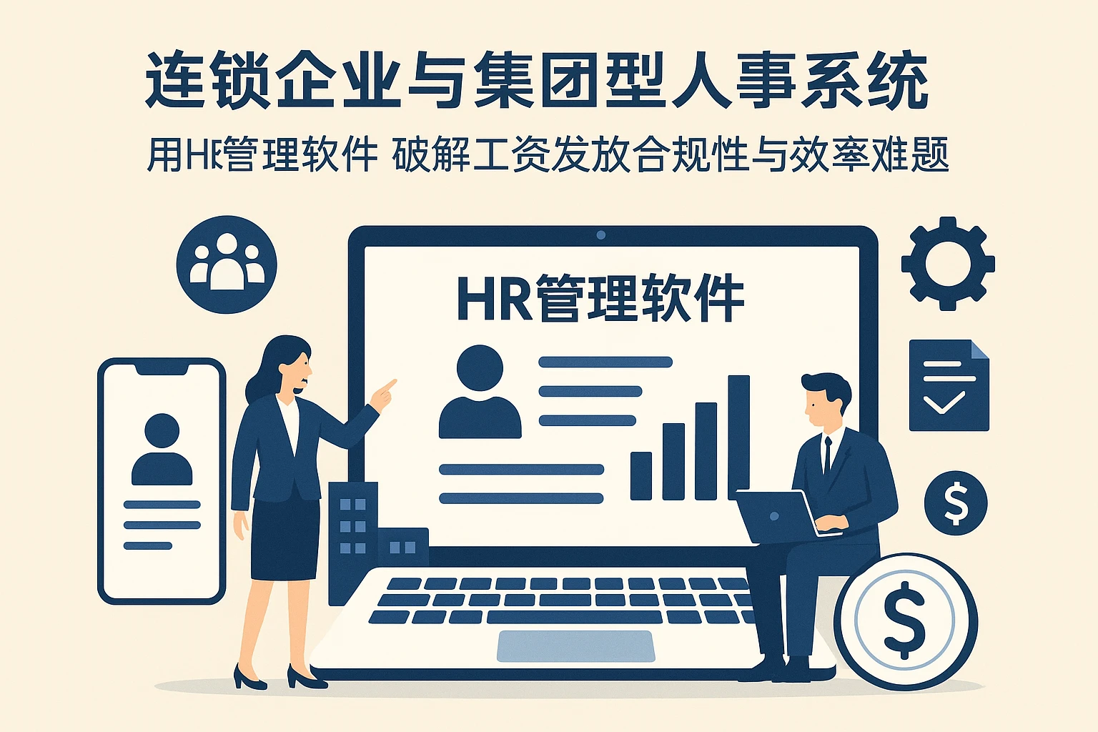 连锁企业与集团型人事系统：用HR管理软件破解工资发放合规性与效率难题