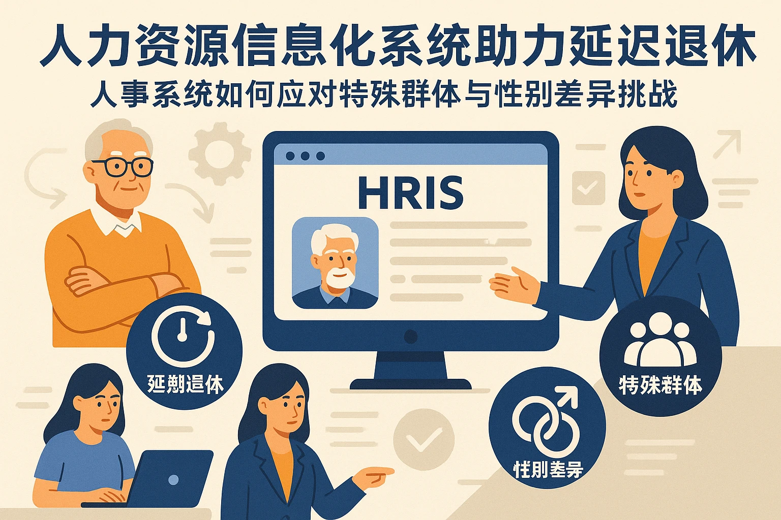 人力资源信息化系统助力延迟退休：人事系统如何应对特殊群体与性别差异挑战