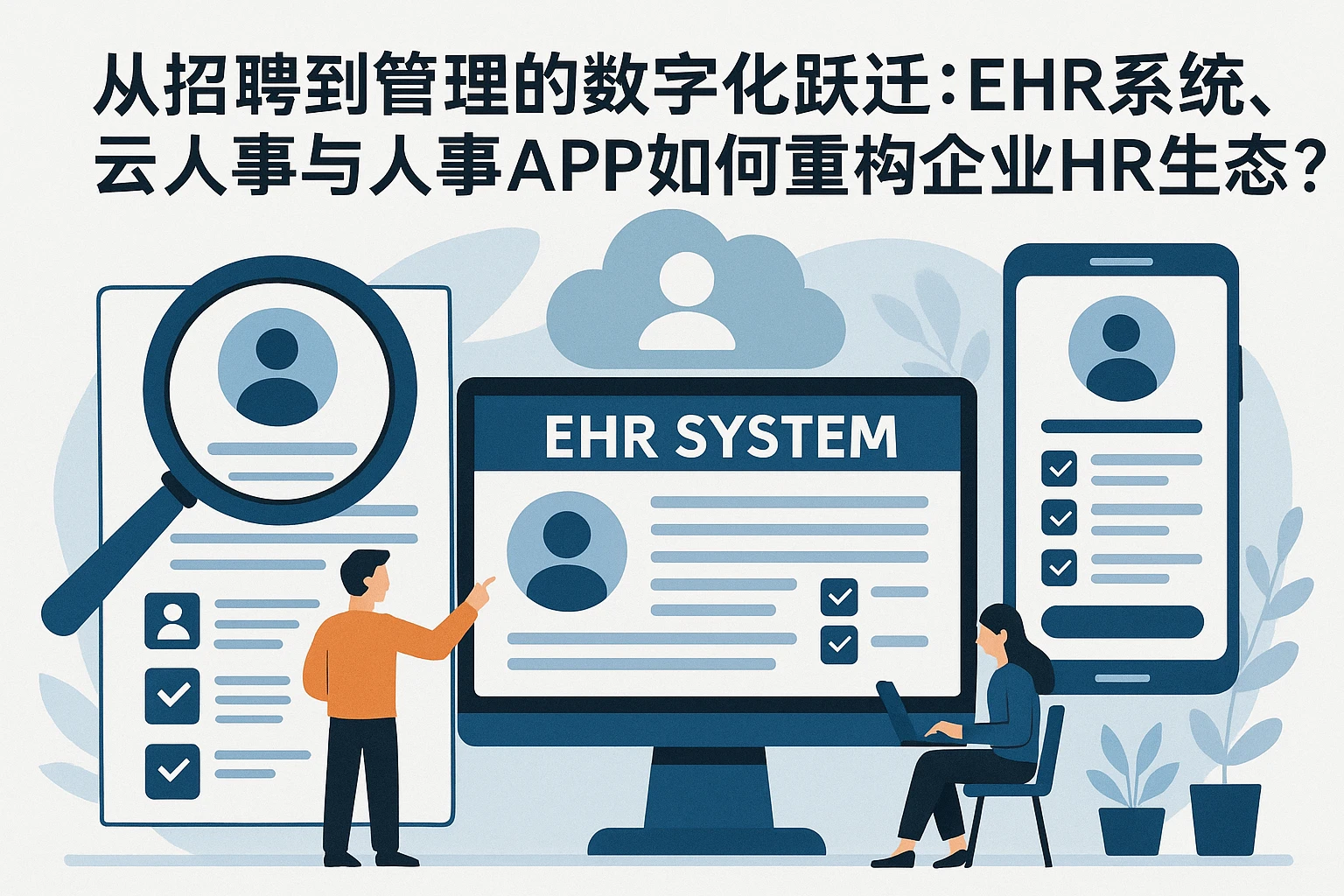 从招聘到管理的数字化跃迁：EHR系统、云人事与人事APP如何重构企业HR生态？