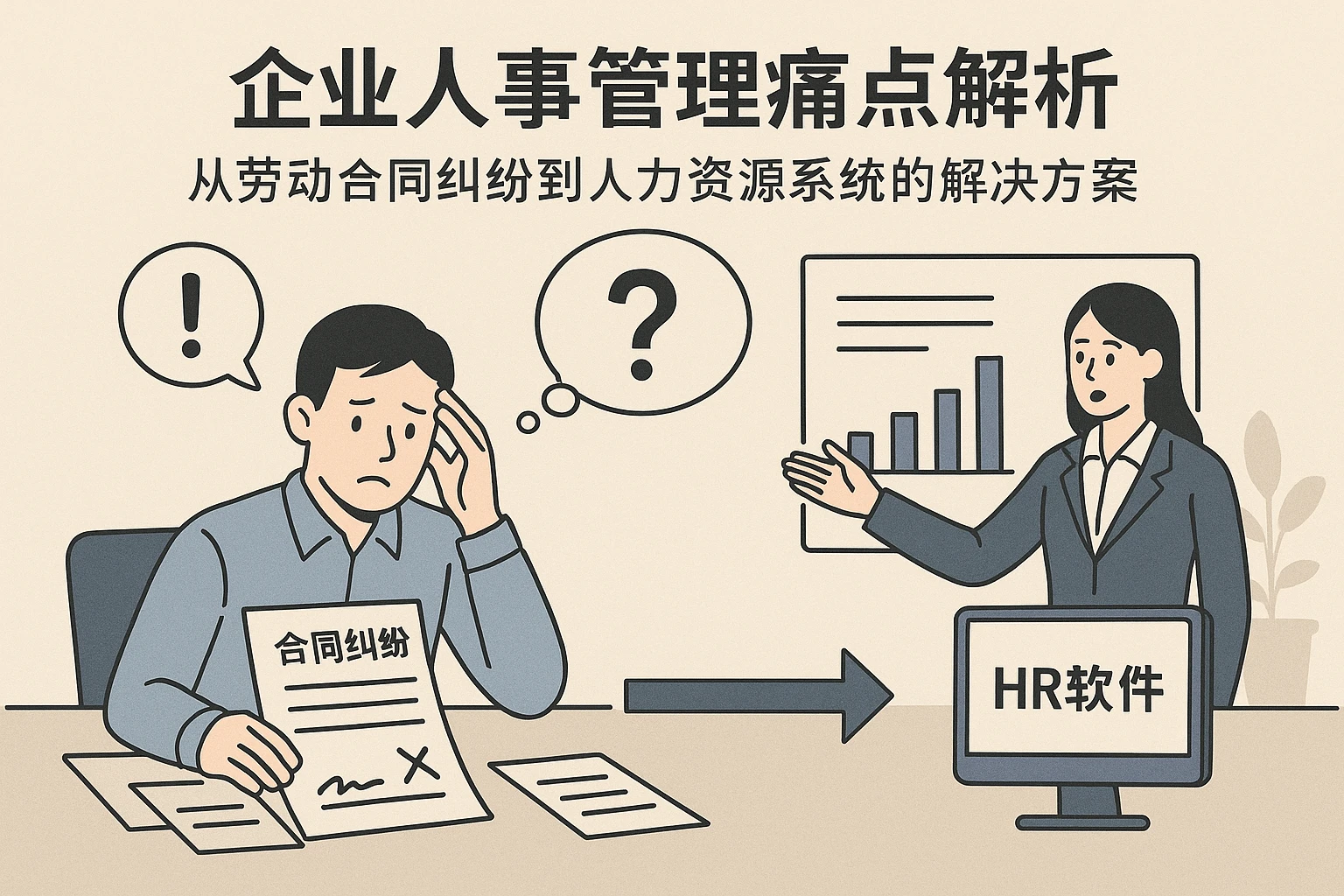 企业人事管理痛点解析：从劳动合同纠纷到人力资源系统的解决方案