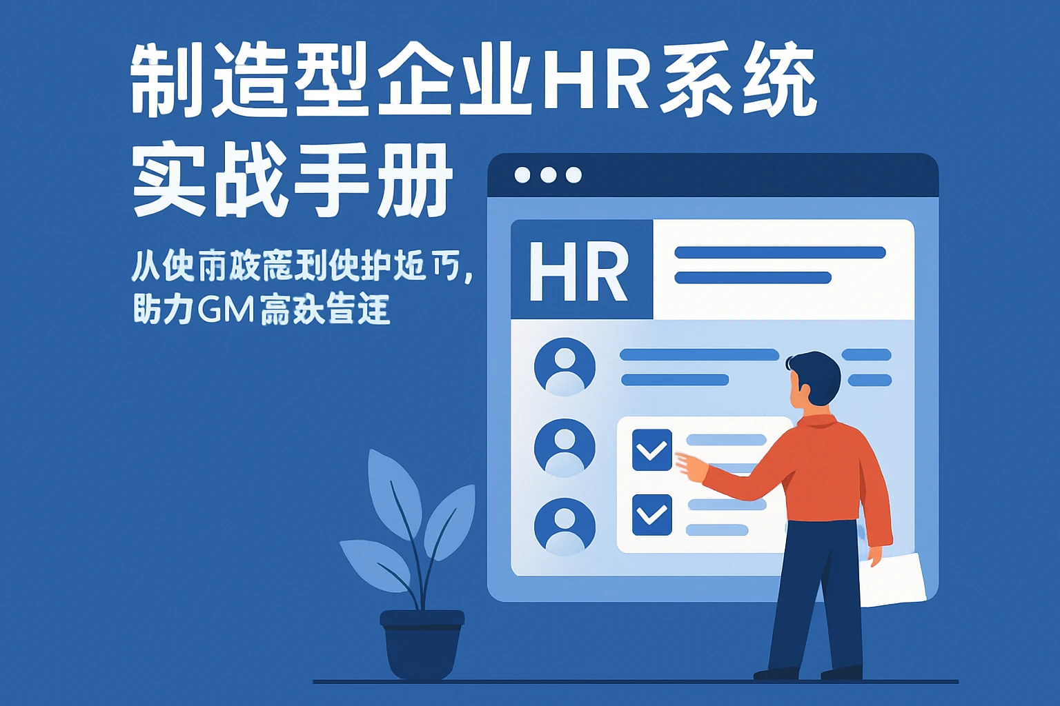 制造型企业HR系统实战手册：从使用教程到维护技巧，助力GM高效管理