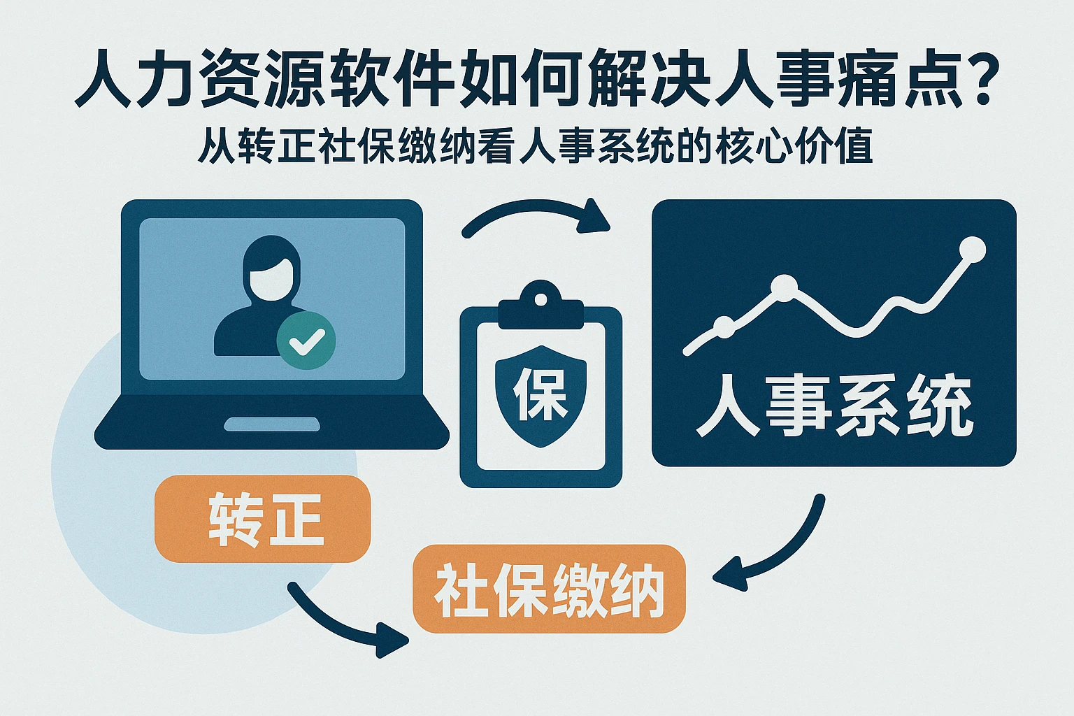 人力资源软件如何解决人事痛点？从转正社保缴纳看人事系统的核心价值
