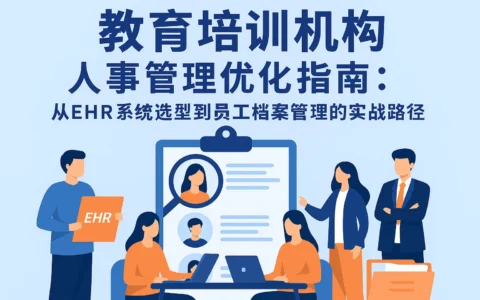 教育培训机构人事管理优化指南：从EHR系统选型到员工档案管理的实战路径