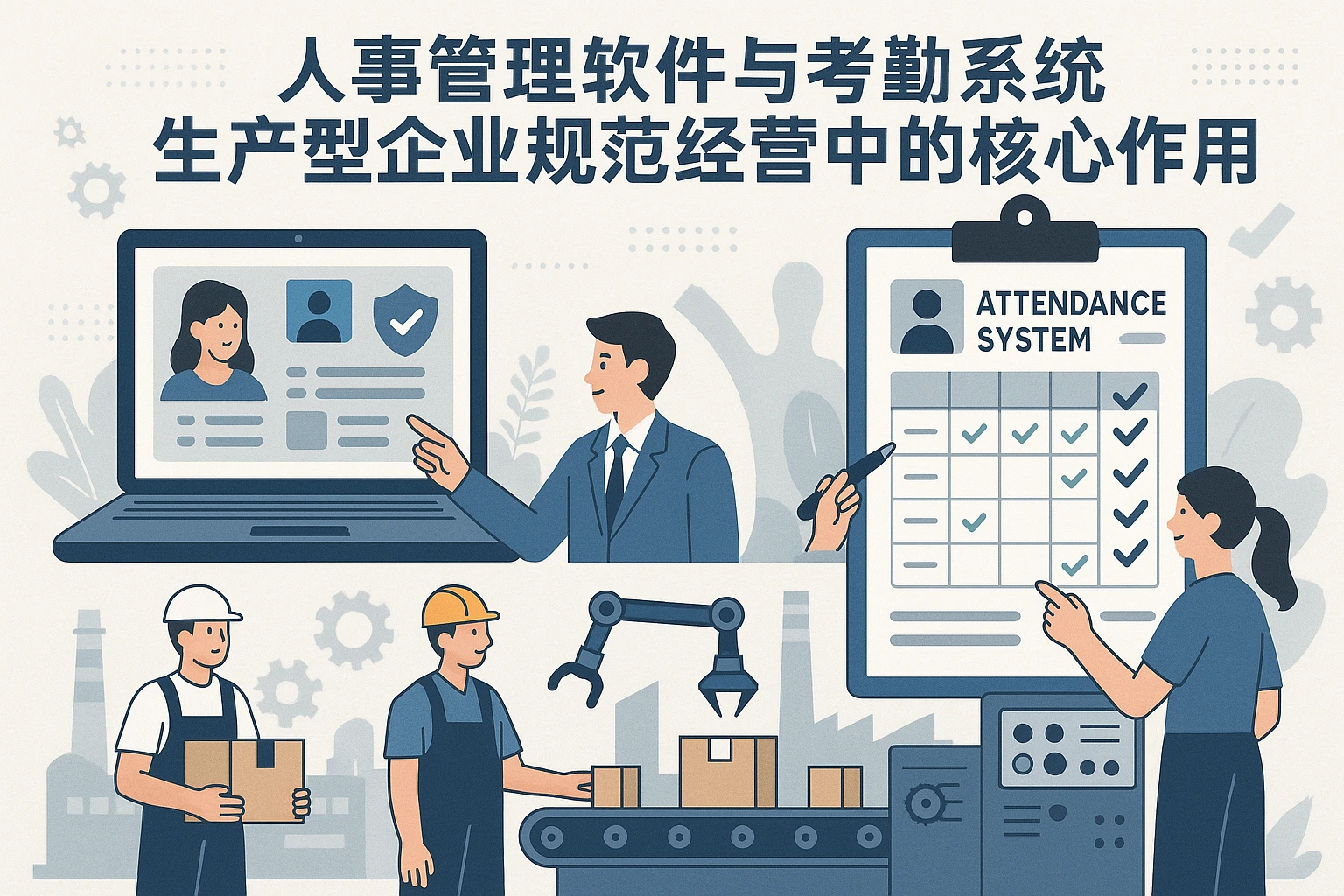 人事管理软件与考勤系统在生产型企业规范经营中的核心作用