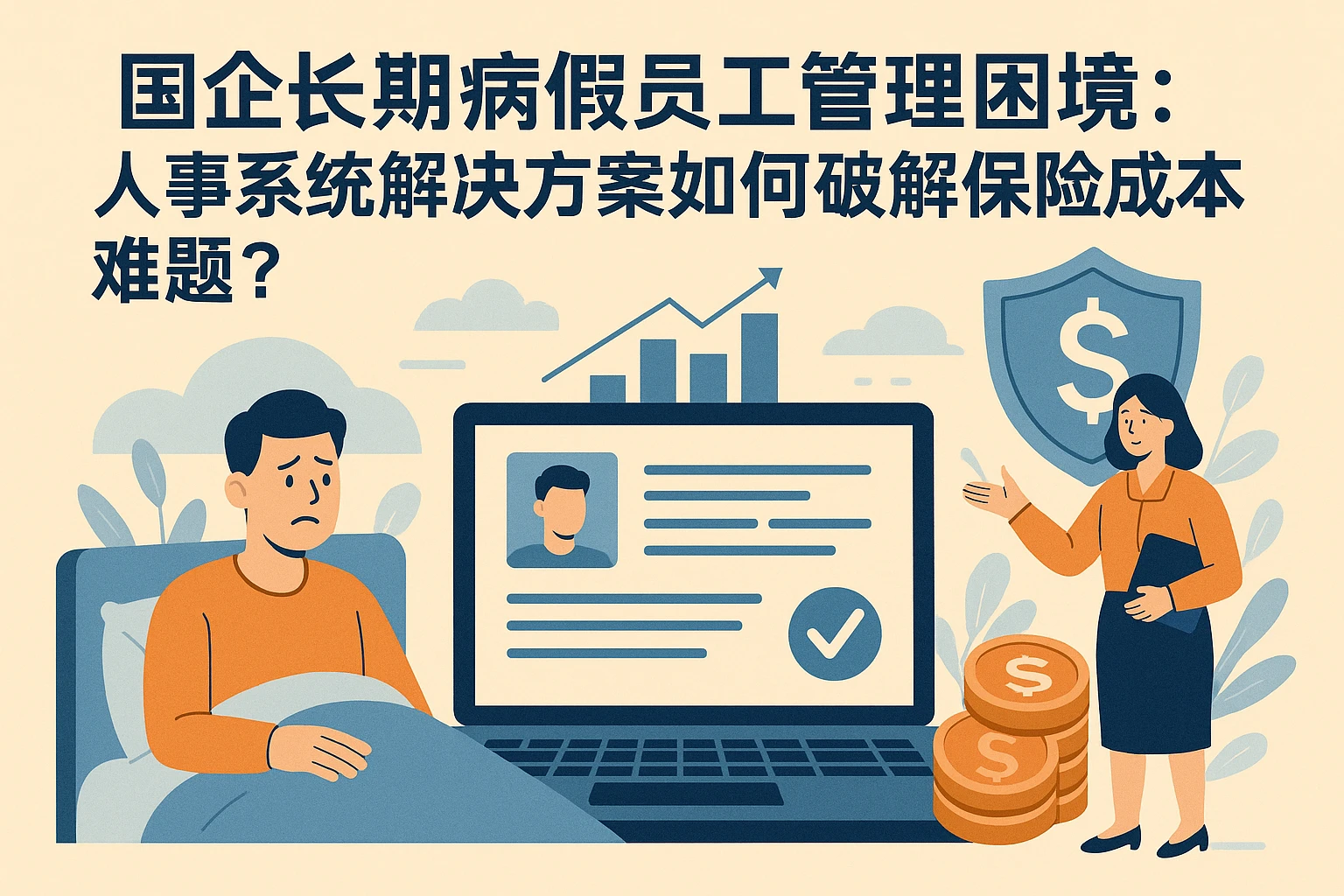 国企长期病假员工管理困境：人事系统解决方案如何破解保险成本难题？