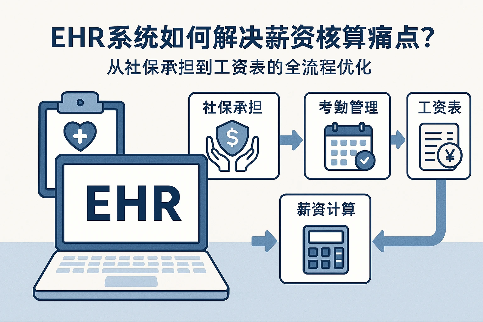 EHR系统如何解决薪资核算痛点？从社保承担到工资表的全流程优化