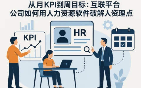 从月KPI到周目标：互联网平台公司如何用人力资源软件破解人资管理痛点