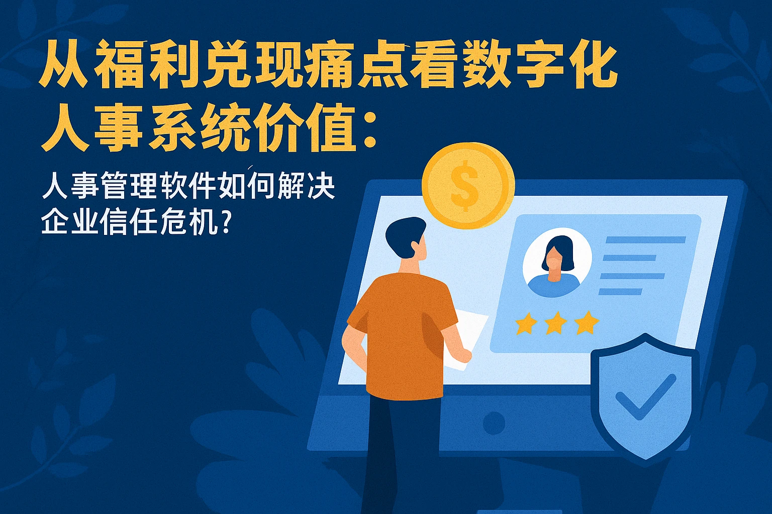 从福利兑现痛点看数字化人事系统价值：人事管理软件如何解决企业信任危机？