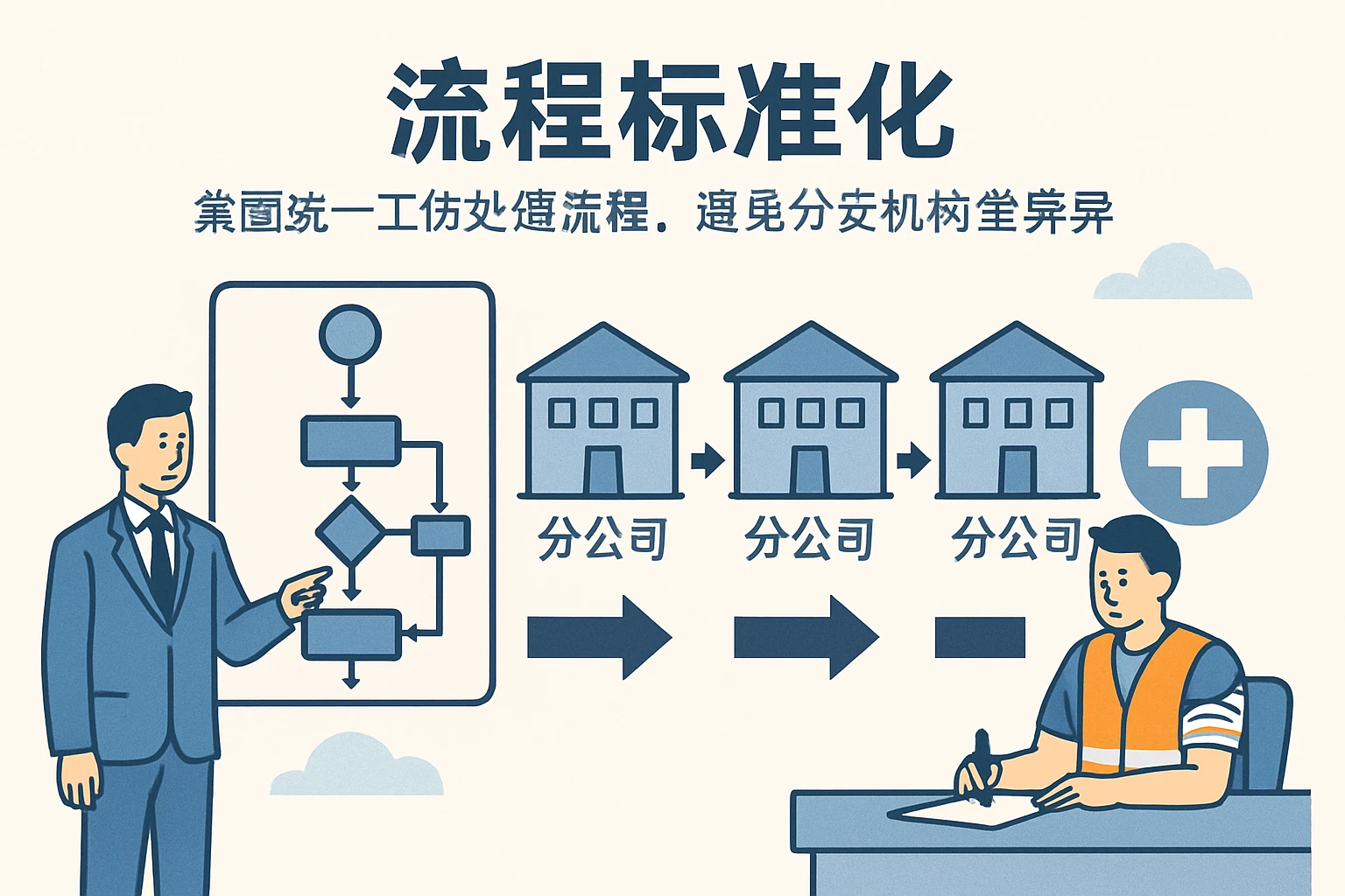 1. 流程标准化:集团统一工伤处理流程,避免分支机构差异