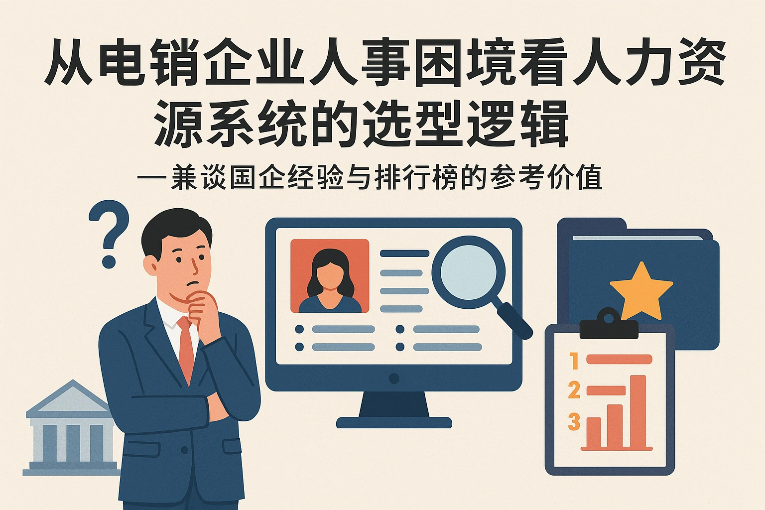 从电销企业人事困境看人力资源系统的选型逻辑——兼谈国企经验与排行榜的参考价值
