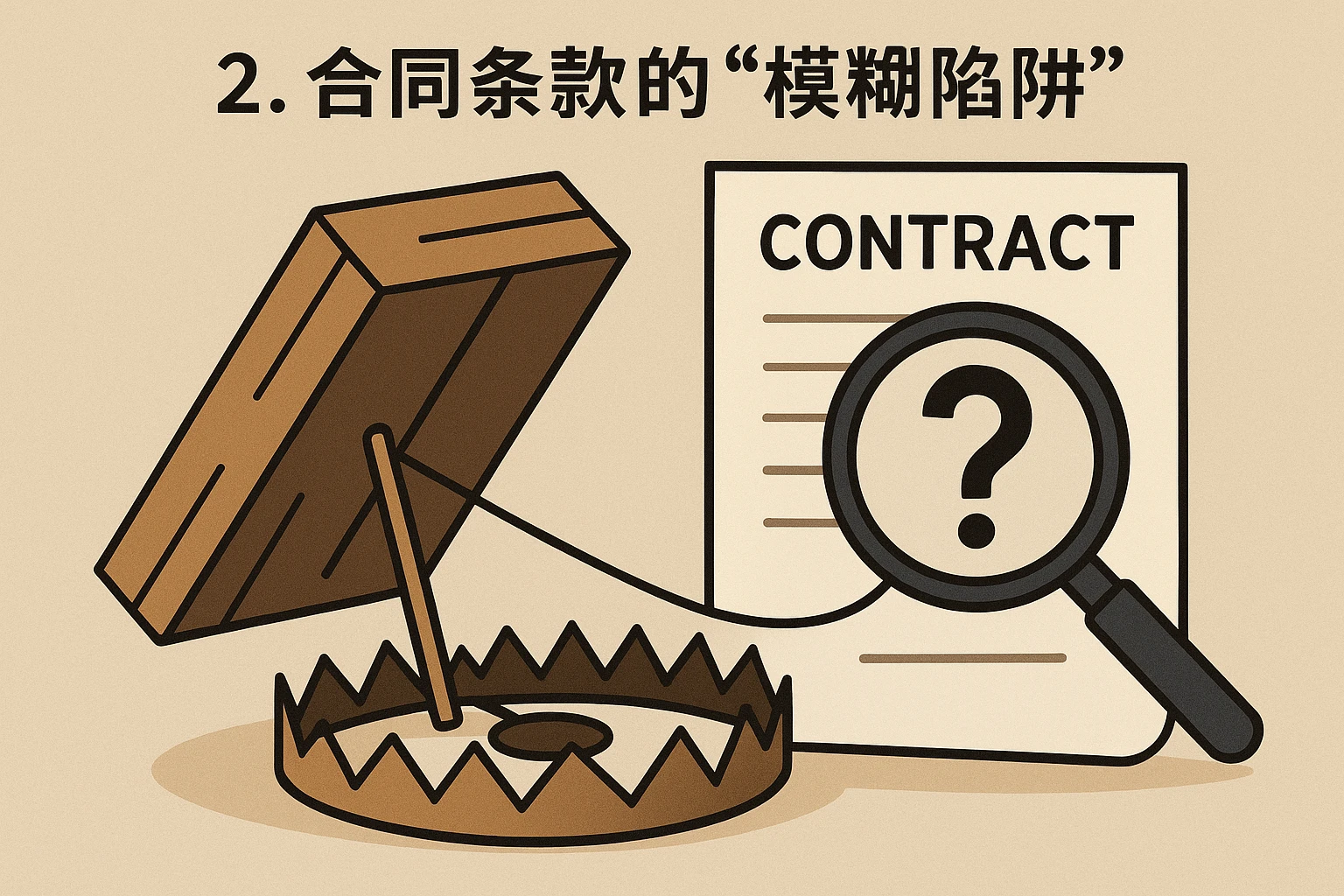 2. 合同条款的“模糊陷阱”