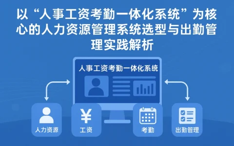 以“人事工资考勤一体化系统”为核心的人力资源管理系统选型与出勤管理实践解析