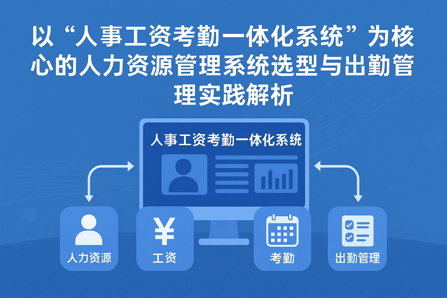 以“人事工资考勤一体化系统”为核心的人力资源管理系统选型与出勤管理实践解析