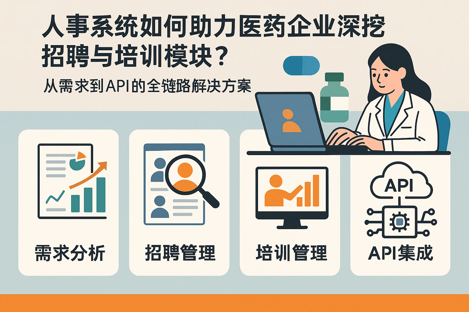 人事系统如何助力医药企业深挖招聘与培训模块？从需求到API的全链路解决方案