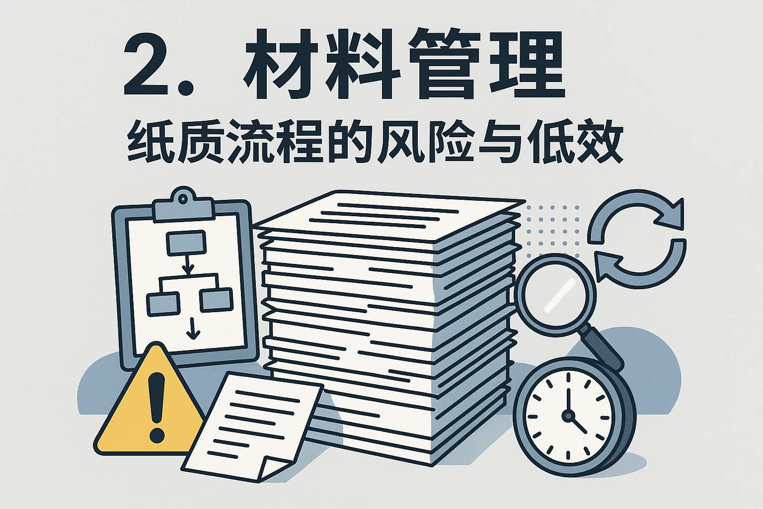 2. 材料管理：纸质流程的风险与低效