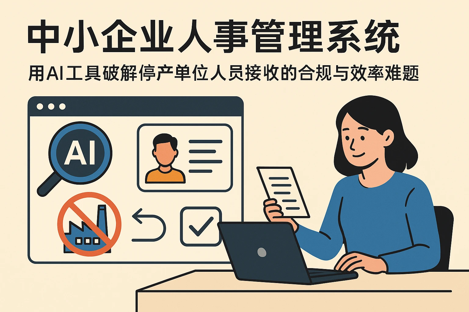 中小企业人事管理系统：用AI工具破解停产单位人员接收的合规与效率难题