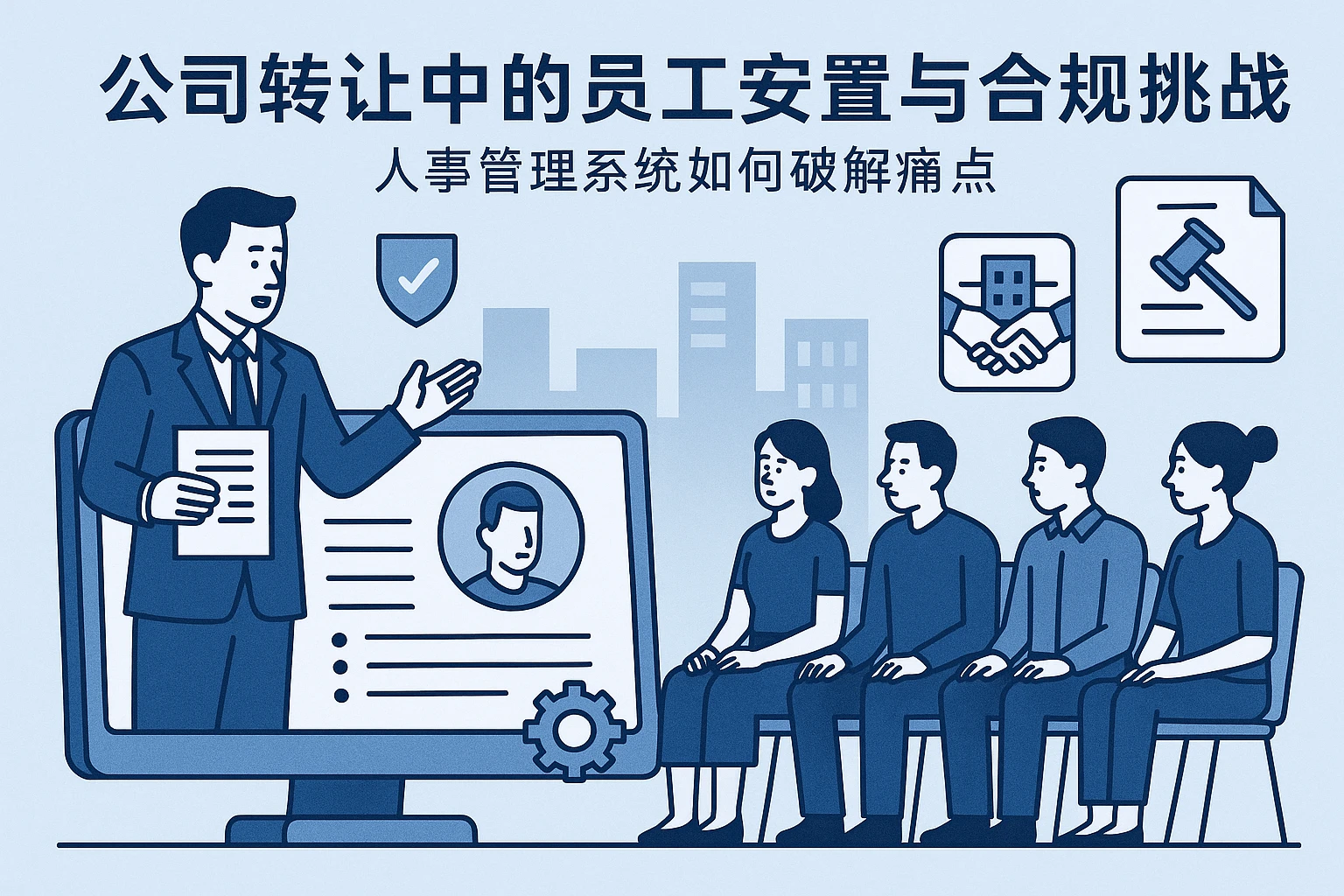 公司转让中的员工安置与合规挑战：人事管理系统如何破解痛点