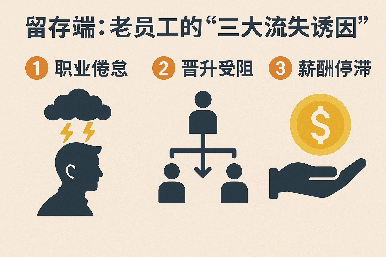 留存端：老员工的“三大流失诱因”