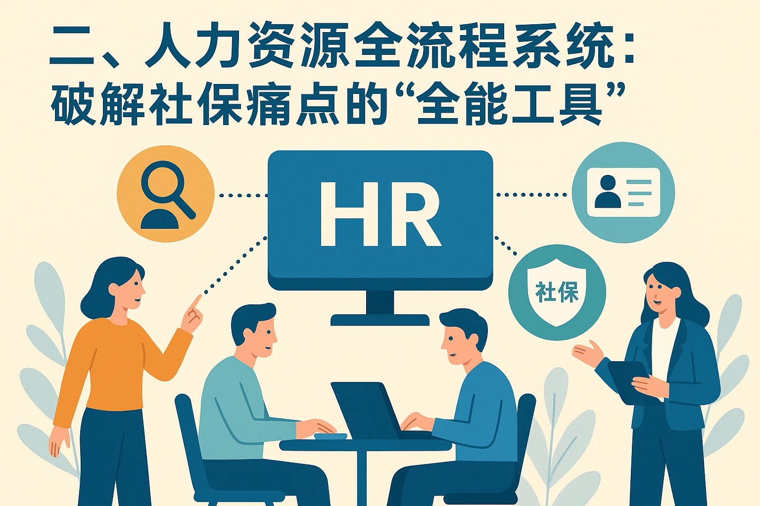 二、人力资源全流程系统：破解社保痛点的“全能工具”