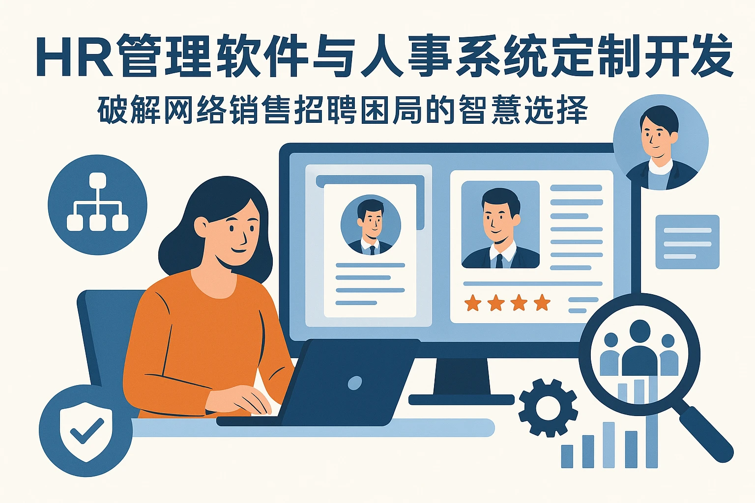 HR管理软件与人事系统定制开发——破解网络销售招聘困局的智慧选择