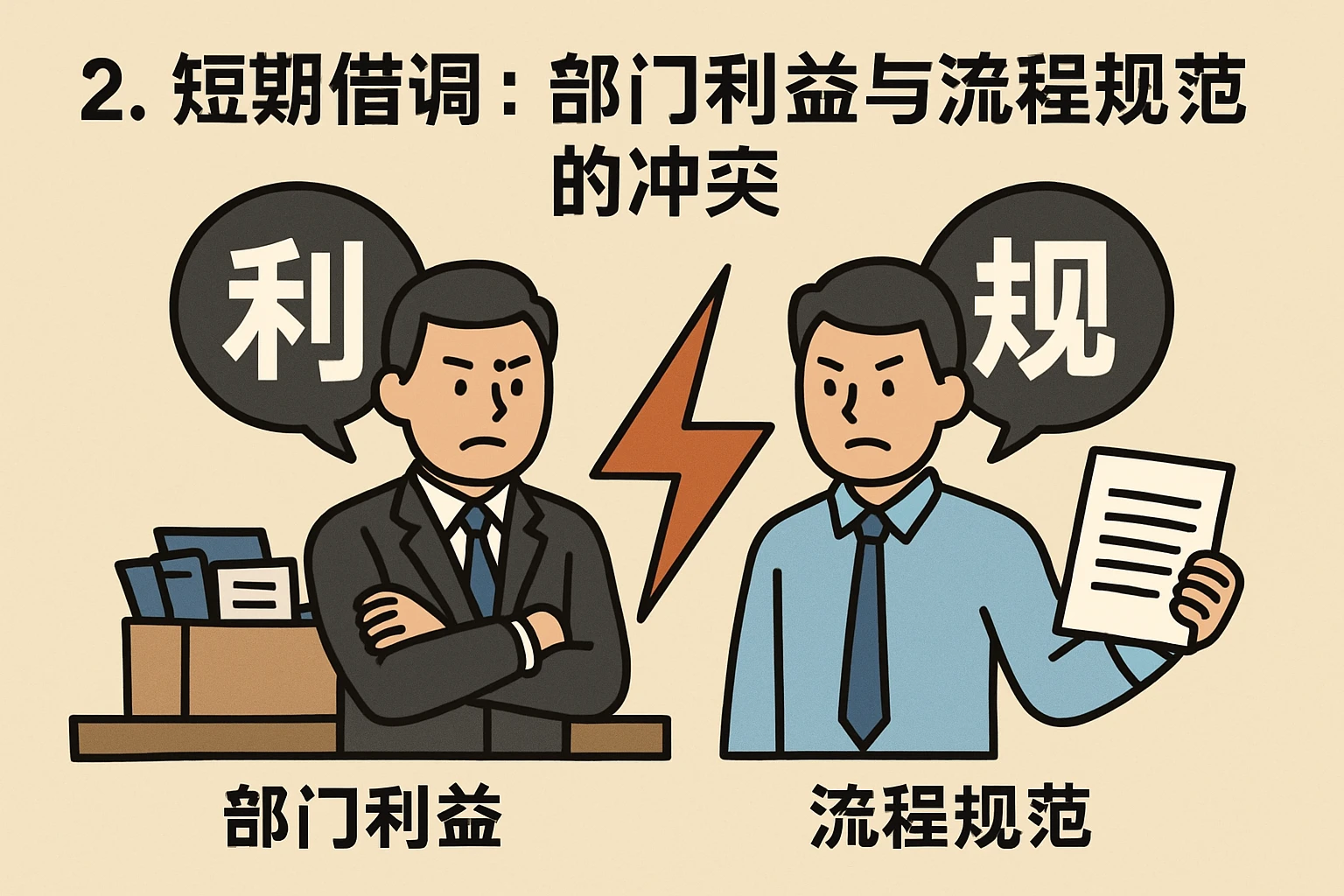 2. 短期借调：部门利益与流程规范的冲突