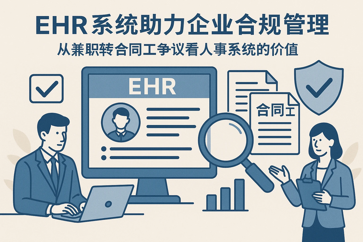 EHR系统助力企业合规管理：从兼职转合同工争议看人事系统的价值
