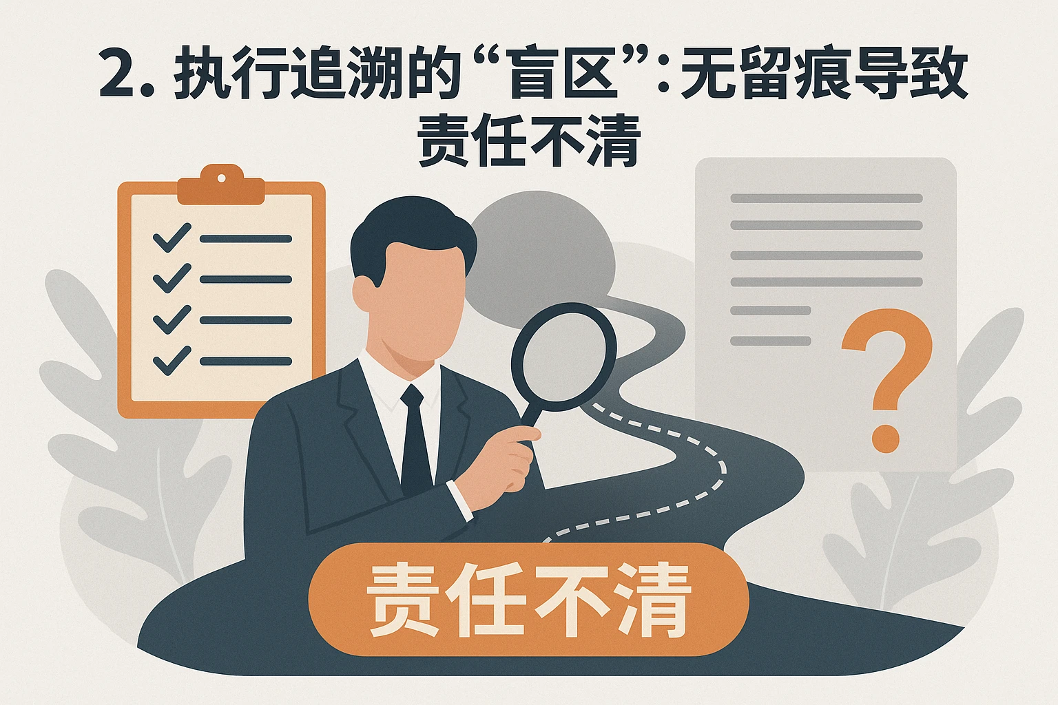 2. 执行追溯的“盲区”：无留痕导致责任不清